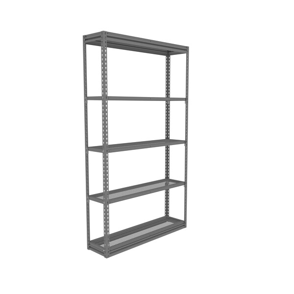 Tennsco Z-Line Shelving W/Five Perf. Shlvs, Boltless, 48